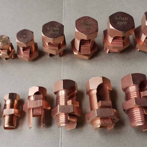 2/0 AWG Brass Split Bolt Connector